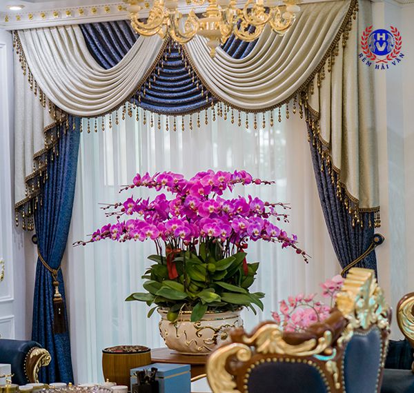 rèm vải 2 lớp tạo đổ rủ mềm mại