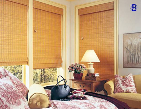 mẫu rèm cửa bằng trúc đẹp che nắng cho cửa sổ phòng ngủ
