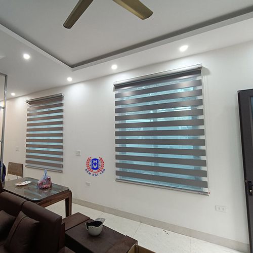 rèm cầu vồng màu ghi đậm chống nắng