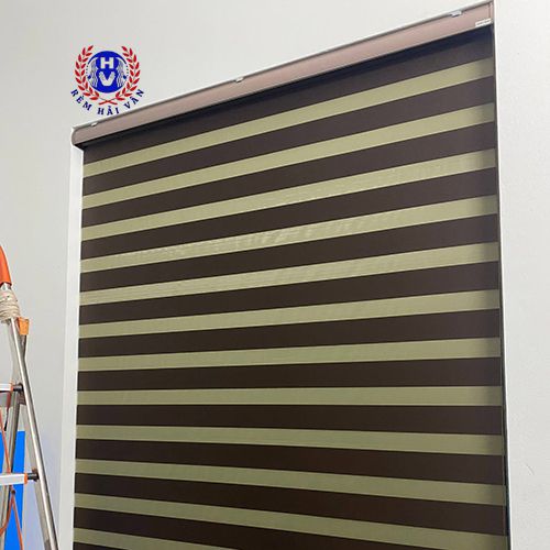 Rèm cầu vồng combi phòng ngủ sử dụng chất liệu vải nhập hàn quốc
