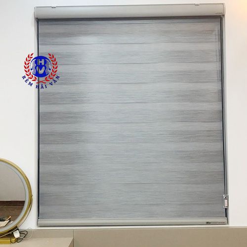 rèm cầu vồng phòng ngủ lắp tại chung cư Noble Crystal