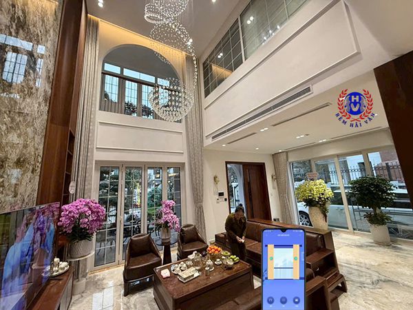 rèm cửa thông minh lắp tại đông anh hà nội