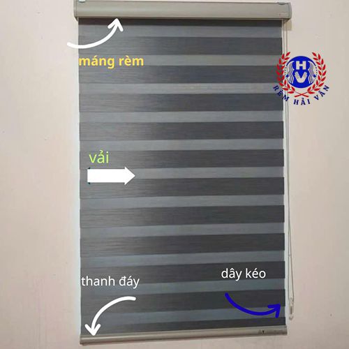cấu tạo các bộ phận rèm cầu vồng cửa chính