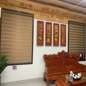 mẫu rèm cầu vồng màu gỗ lắp đặt nhiều nhất