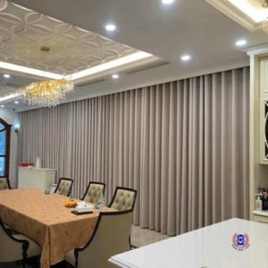 mẫu rèm phòng ăn đẹp được lắp đặt nhiều nhất