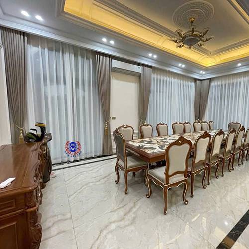 mẫu rèm vải đẹp phòng ăn giúp trang trí không gian