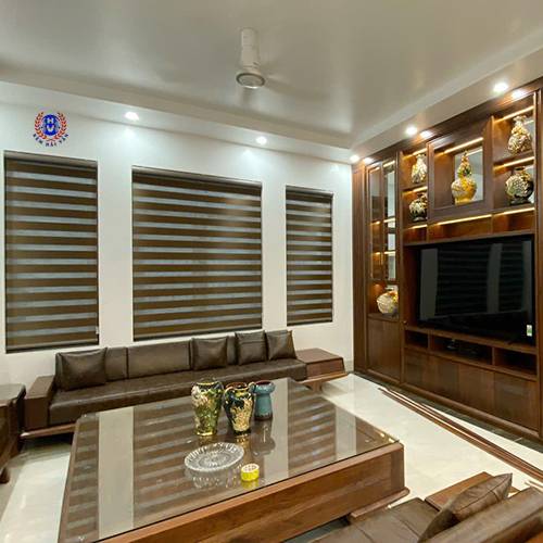 rèm cầu vồng màu gỗ chống nắng chống tia uv
