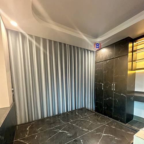 rèm vải chất polyester được sử dụng lắp đặt phổ biến nhất