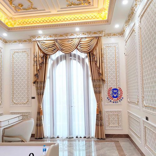 rèm voan mỏng màu trắng mềm mại