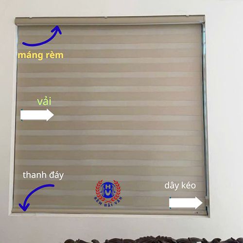 hình ảnh cấu tạo từng bộ phận rèm cầu vồng cửa sổ