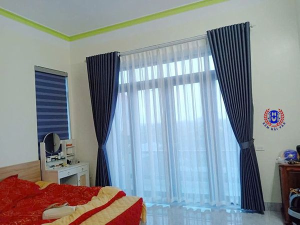 mẫu rèm 2 lớp chống năng tốt tại hải dương