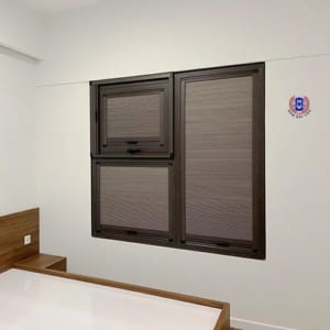 mẫu rèm tổ ong lắp trực tiếp lên khung nhôm cửa kính