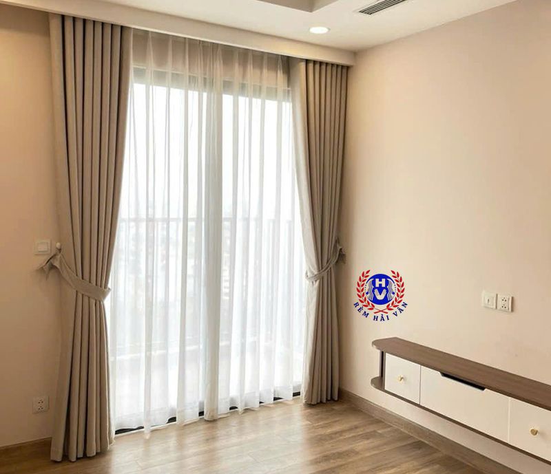 mẫu rèm vải hoàn thiên tại khu đô thị kosy bắc giang