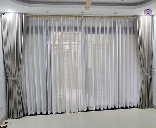rèm vải 2 lớp hoàn thiện tại bắc ninh