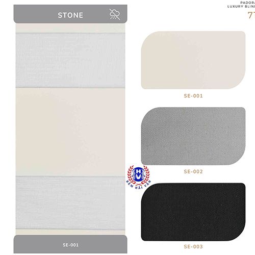 bảng màu rèm cầu vồng màu kem