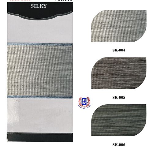 Dải màu ghi rèm cầu vồng phòng khách