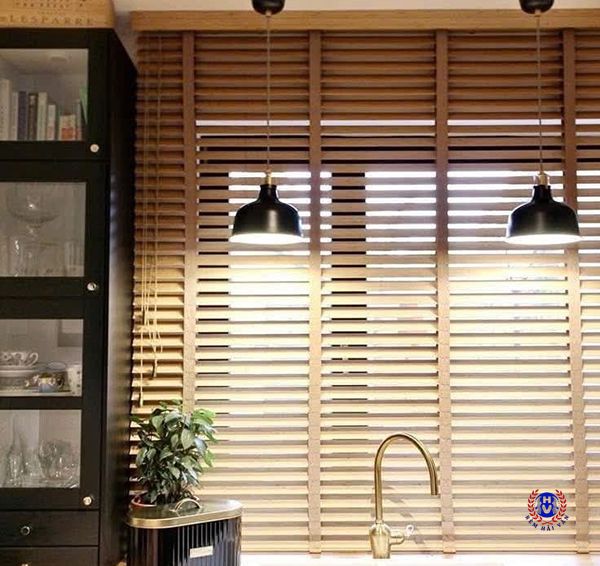 mẫu rèm gỗ có độ bền cao theo thời gian