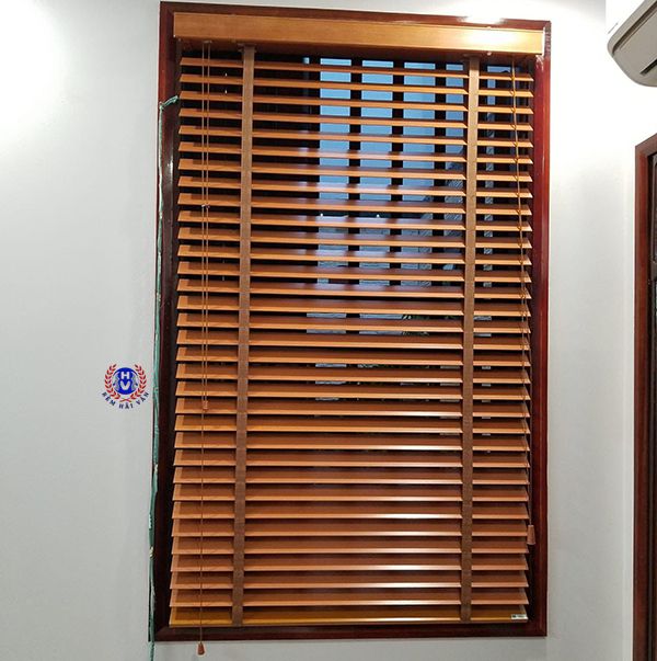 mẫu rèm gỗ tự nhiên thi công tại hoài đức