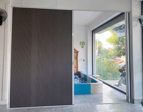 mẫu rèm tổ ong ngăn phòng lắp tại đan phượng