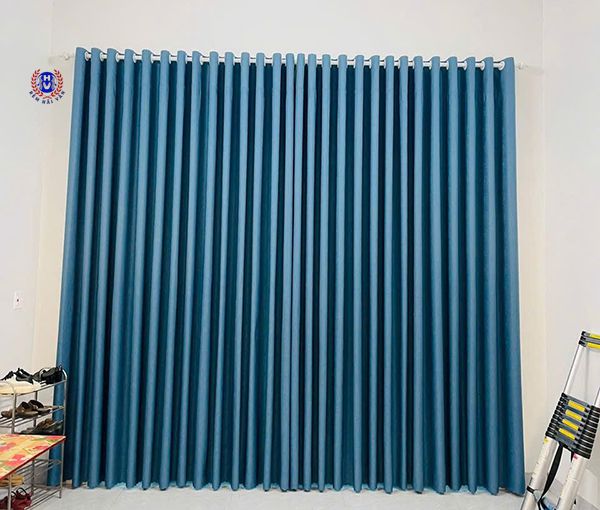 mẫu rèm vải chống nắng lắp đặt tại hoài đức