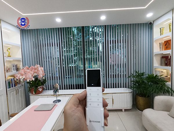 rèm tự động lắp đặt tại đan phượng