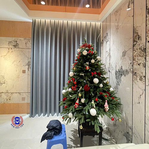 mẫu rèm cửa màu xám lông chuột chống nắng tốt