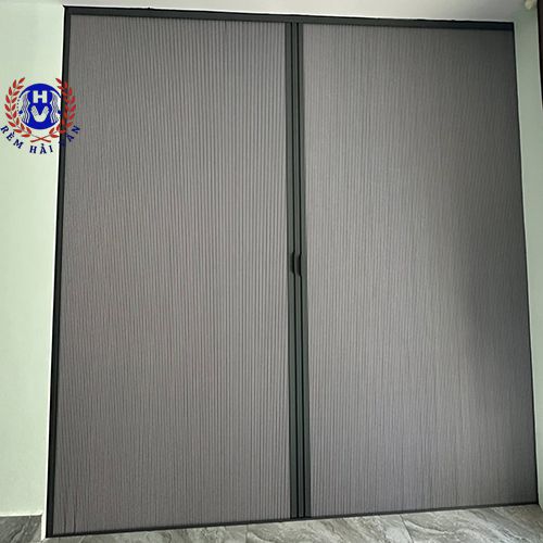 lắp rèm tổ ong màu ghi cho phòng ngủ