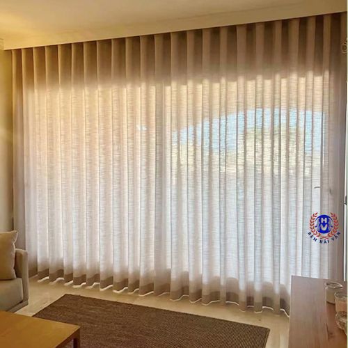 rèm vải linen xuyên sáng mang lại cảm giác nhẹ nhàng