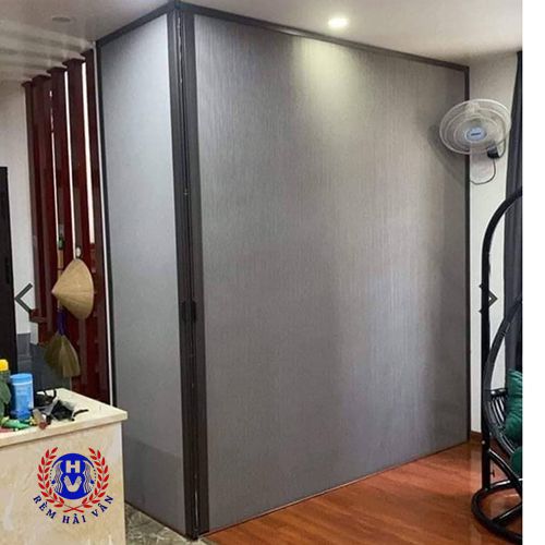 vách ngăn tổ ong màu ghi giúp chia tách không gian