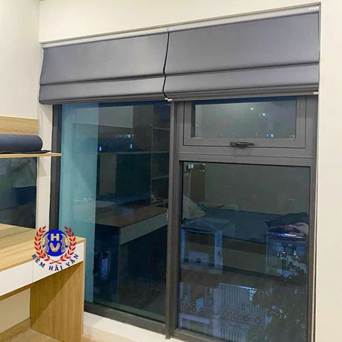 mẫu rèm roman tích kiệm diện tích cho phòng ngủ chung cư