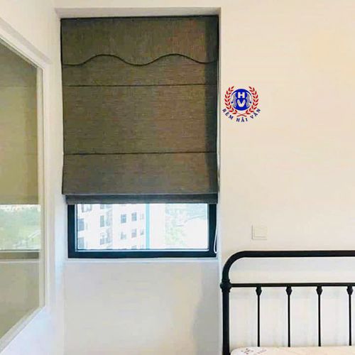 Rèm roman phòng ngủ tối giản một màu
