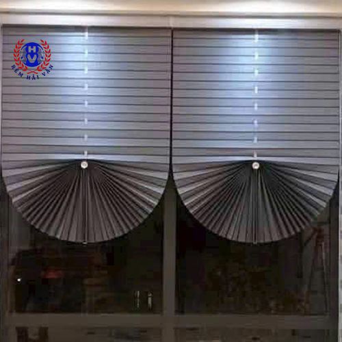 rèm roman quạt lắp đặt phòng ngủ