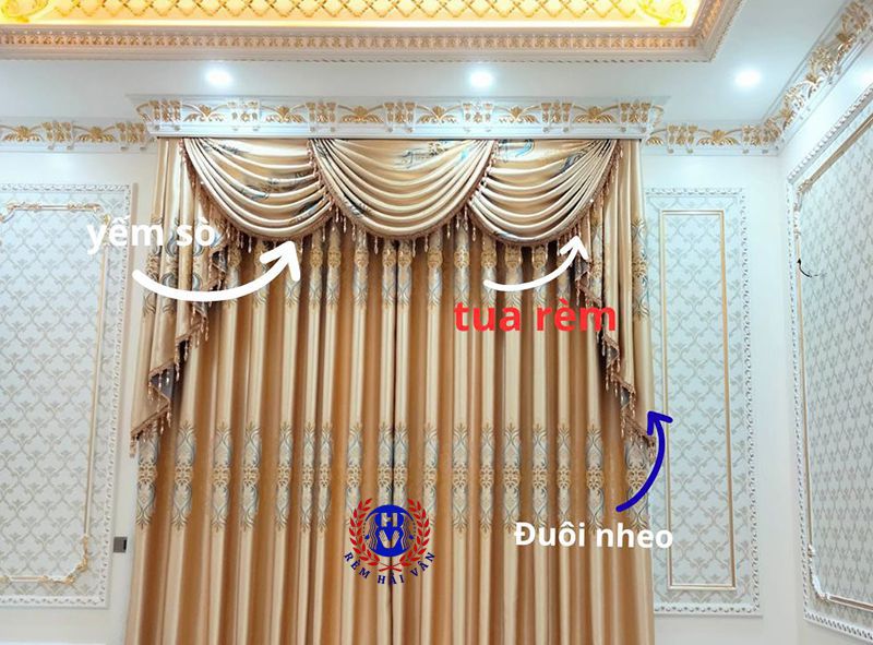 cận cảnh cấu tạo từng chi tiết phần yếm sò tân cổ điển