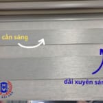 cận cảnh cấu tạo vải rèm cầu vồng phòng khách