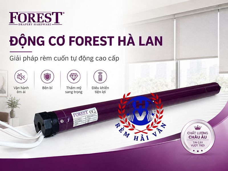 hình ảnh Động cơ rèm cầu vồng tự động thương hiệu forest