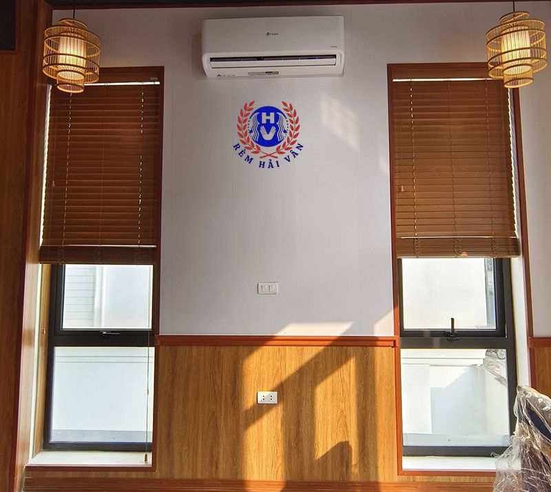 mẫu rèm gỗ tự nhiên lắp tại hải phòng