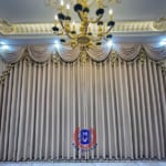 mẫu rèm yếm sò phòng khách biệt thự