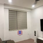 rèm cầu vồng phòng khách chất liệu vải kháng khuẩn