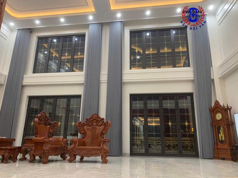 rèm thông tầng chiều cao 7m
