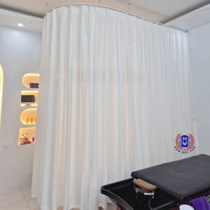 Rèm spa thanh uốn cong linh hoạt theo thiết kế SP-UC07
