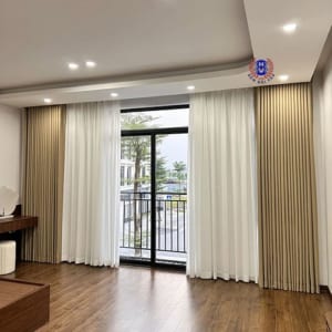 Rèm vải Hàn Quốc cho phòng ngủ Master HQM09