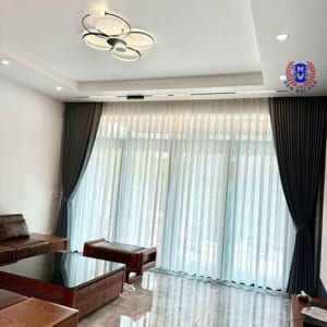 Rèm Vải Nhập Khẩu Hàn Quốc Cho Phòng Khách VNK08