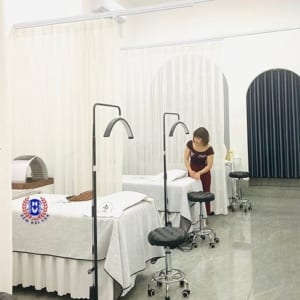 Rèm Voan Trắng Ngăn Giường Spa RV-TNG01