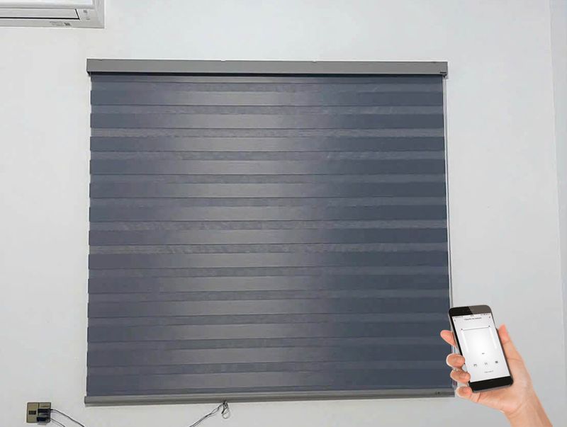 lắp đặt rèm cầu vồng tự động phòng ngủ cho bé