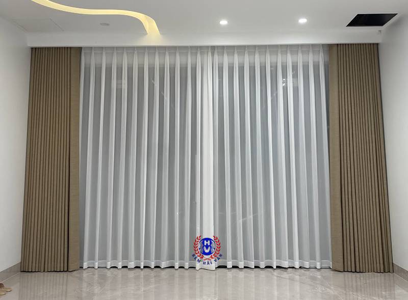 mẫu rèm vải 2 lớp tại thanh oai